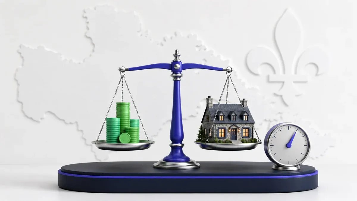 Calcul de la capacité d'emprunt au Québec en 2026 : revenu brut bridé par les ratios ABD/ATD et le test de résistance