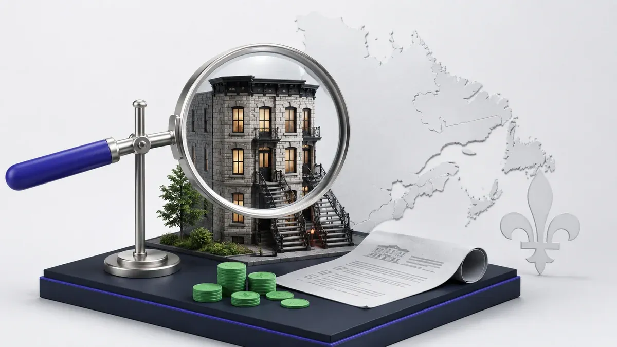 Analyzing a rental property in Quebec in 2026: the 5 numbers on a listing (price, real income, expenses, NOI, cash flow) and the GRM and cap rate ratios