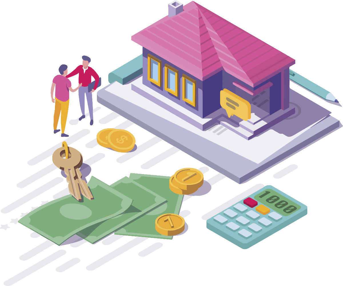 Real Estate Deal Isometric